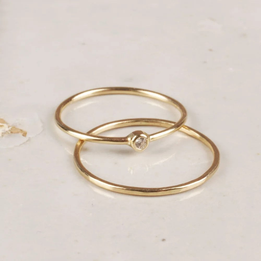 Fine Shimmer Beat Ring