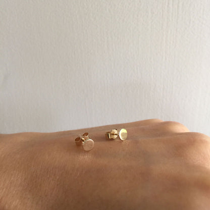 Disc Stud Earrings