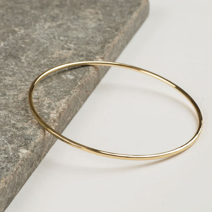 Hammered Gold Bangle