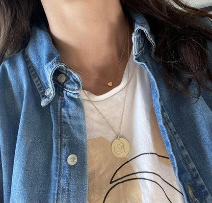 Little Gold Heart Necklace