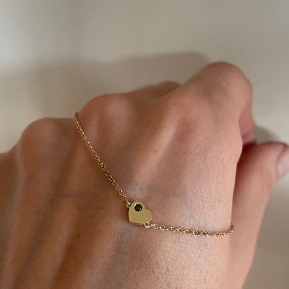 Little Gold Heart Bracelet