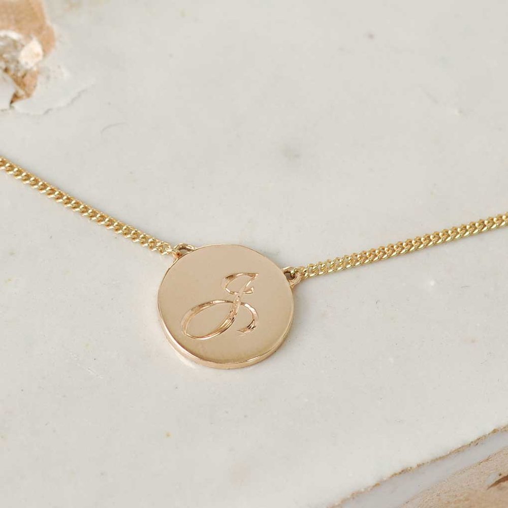 In Line Monogram Necklace