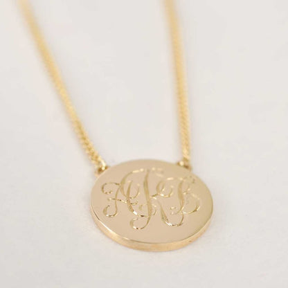 In Line Monogram Necklace