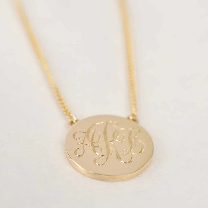 In Line Monogram Necklace