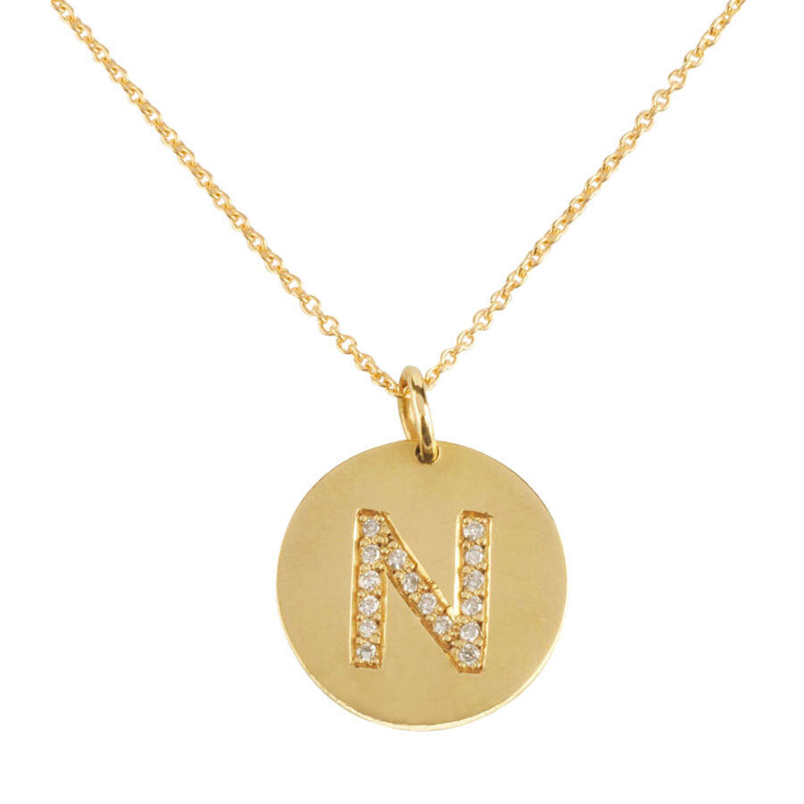 18 ct Diamond Initial Necklace