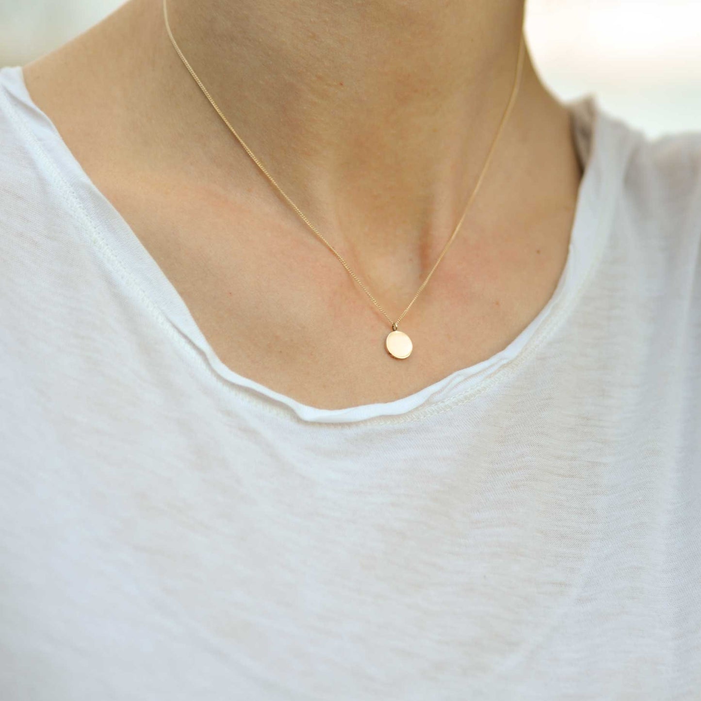 Baby Delicate Disc Necklace
