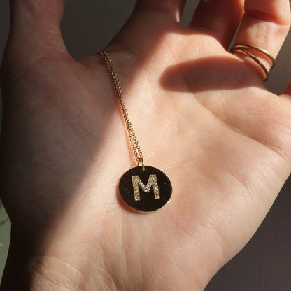 18 ct Diamond Initial Necklace