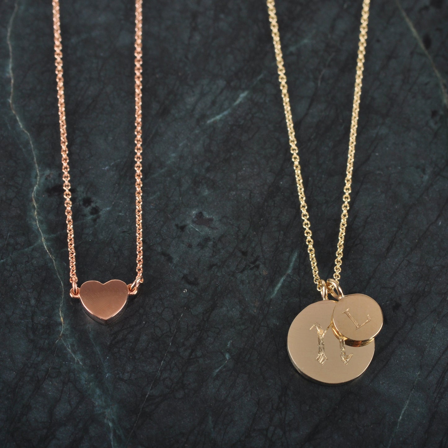 Delicate Initial Charm Necklace