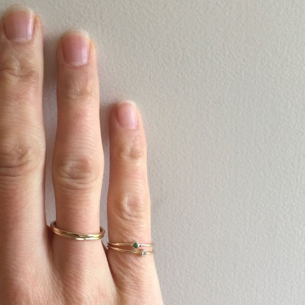 Baby Emerald Ring