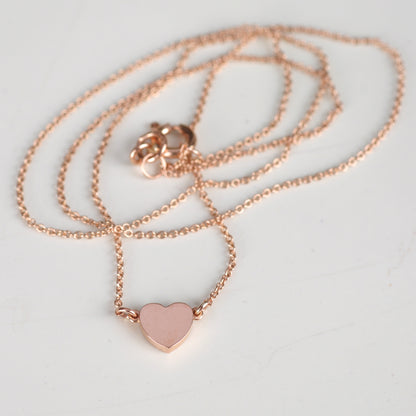 Solid Gold Heart Necklace