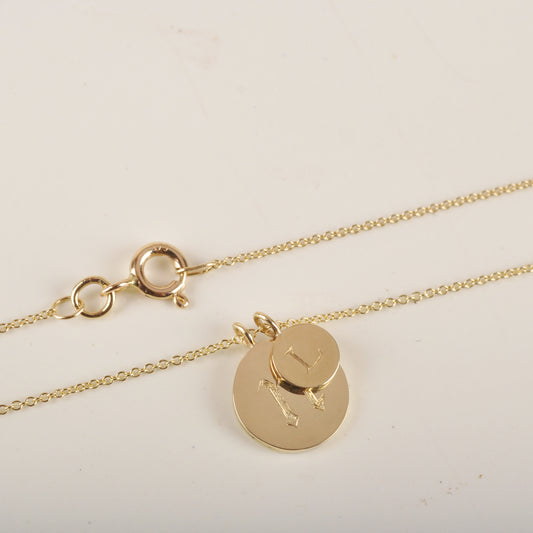 Delicate Initial Charm Necklace