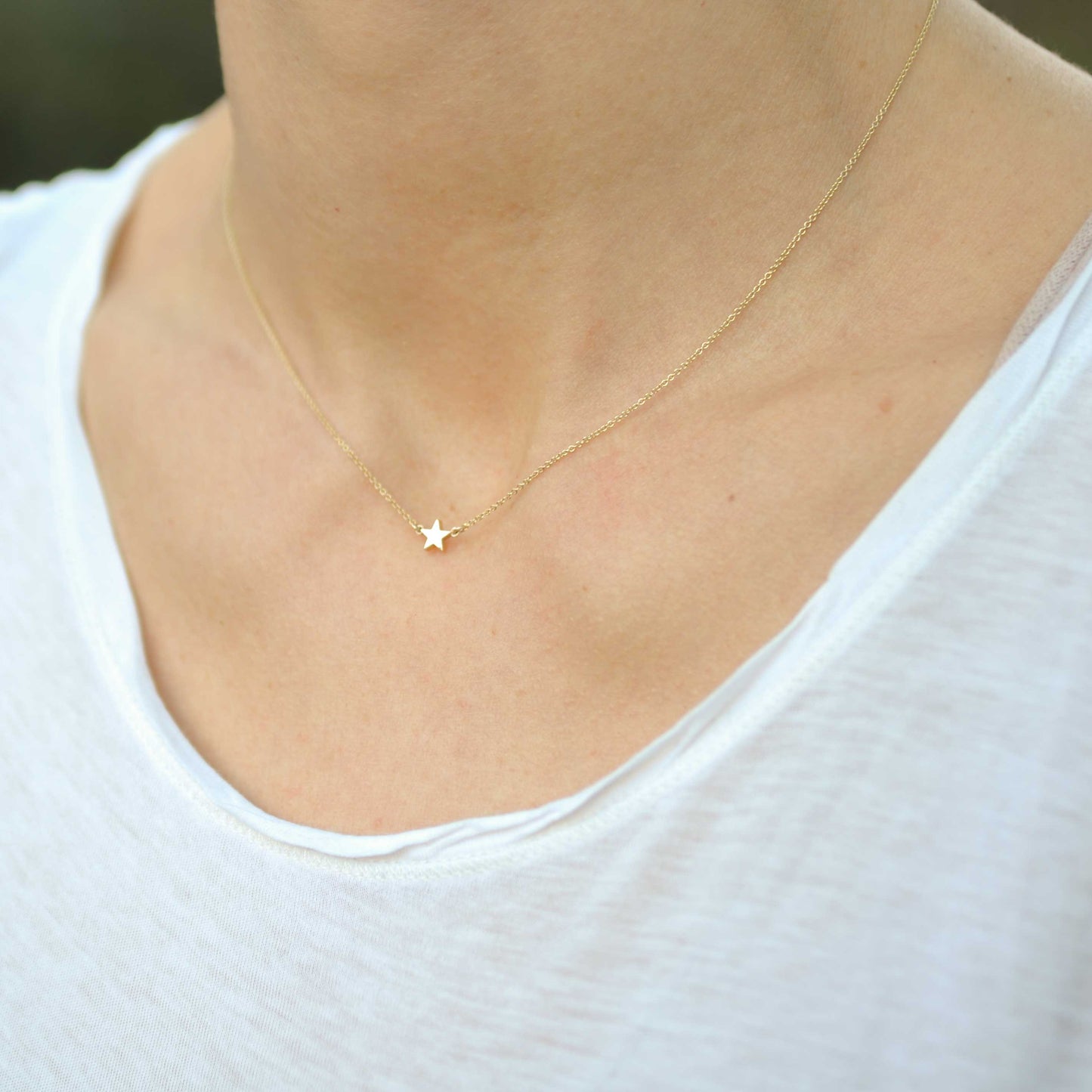 Little Gold Star Necklace