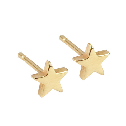 Little Gold Star Stud Earrings