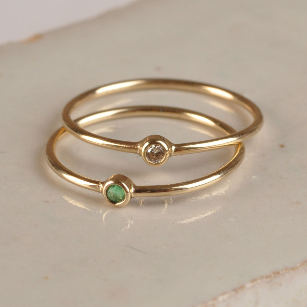 Baby Emerald Ring
