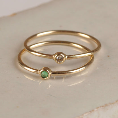 Baby Emerald Ring