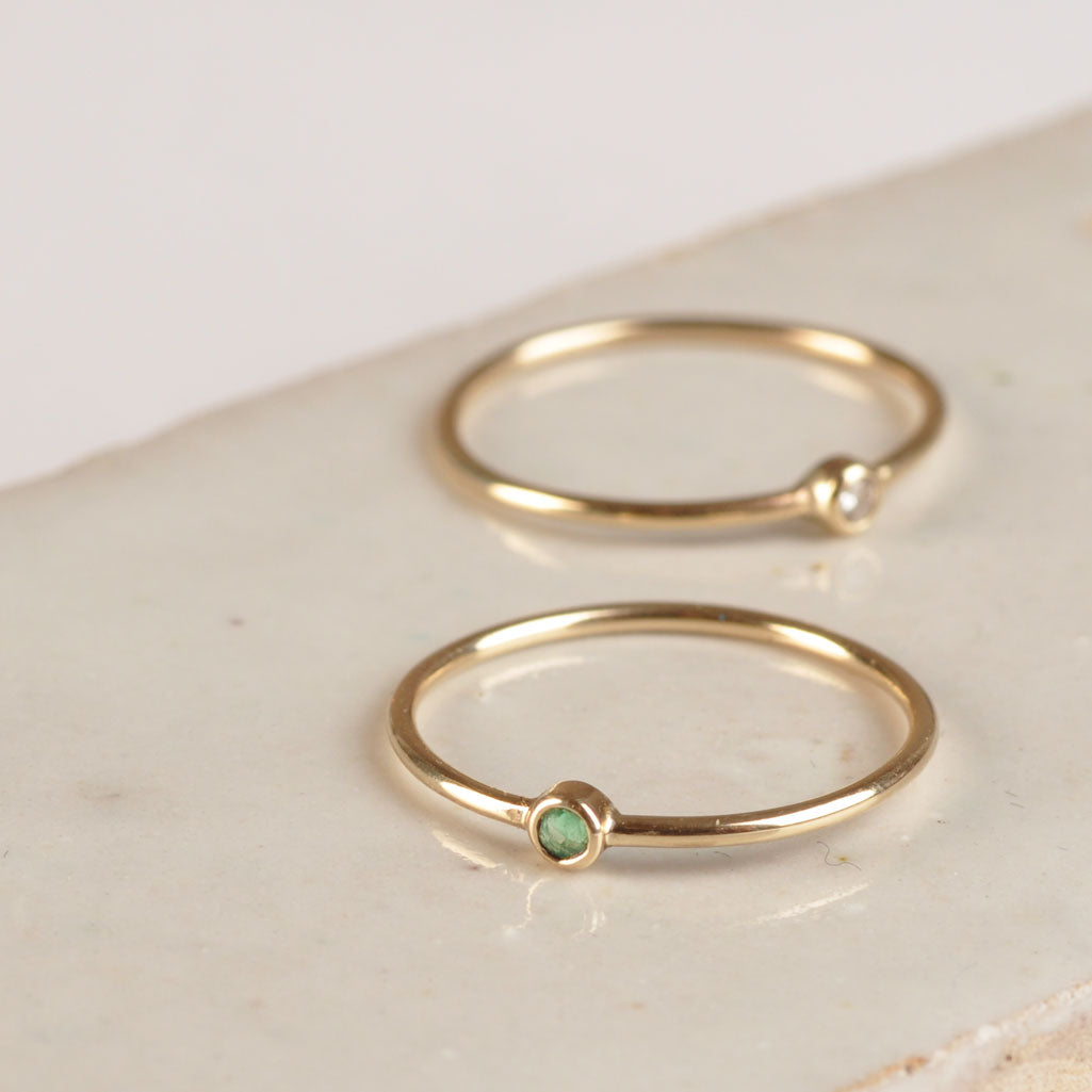 Baby Emerald Ring