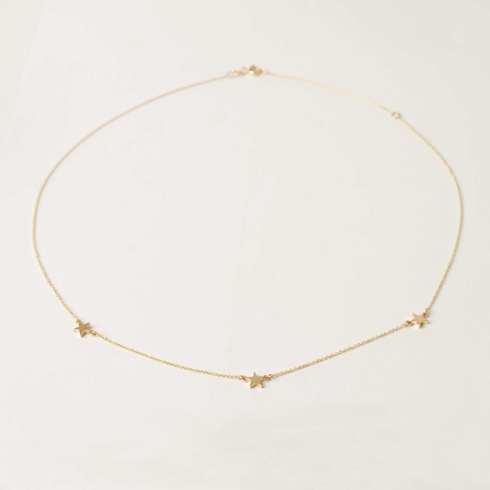 18th birthday solid gold necklace